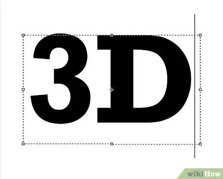 Disegna lettere 3D Passaggio 1