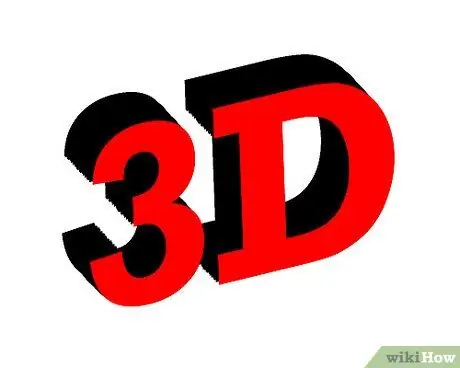 3D hərfləri çəkin Adım 4