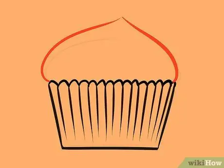 Disegna un cupcake Passaggio 6