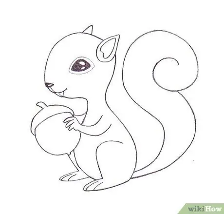 Draw a Squirrel Step 19