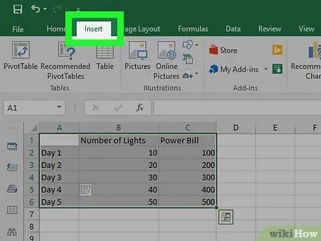 Buat Grafik di Excel Langkah 8