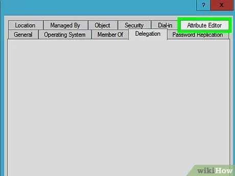 Schakel het tabblad Attribuuteditor in Active Directory in Windows in Stap 8