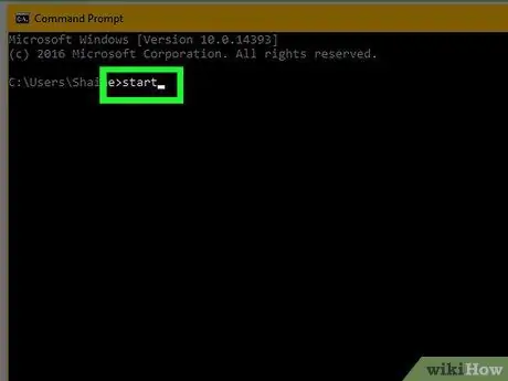 Esegui un programma al prompt dei comandi Passaggio 4