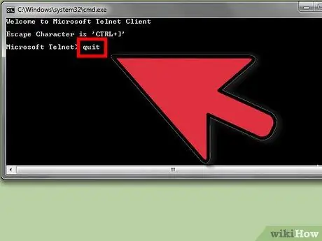 Aktiveerige Telnet Windows 7 -s, samm 9