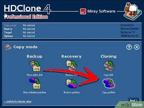 Clonar (copiar) un disco duro en Windows XP Paso 5