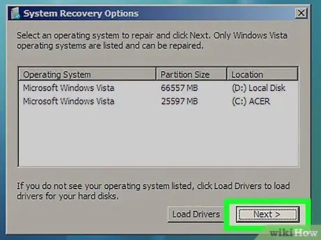 I-reset ang Windows Vista Hakbang 15