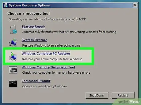 Resetați Windows Vista Pasul 16