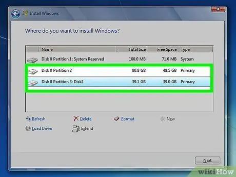 ติดตั้ง Windows 7 บน Windows 8 ขั้นตอนที่ 4