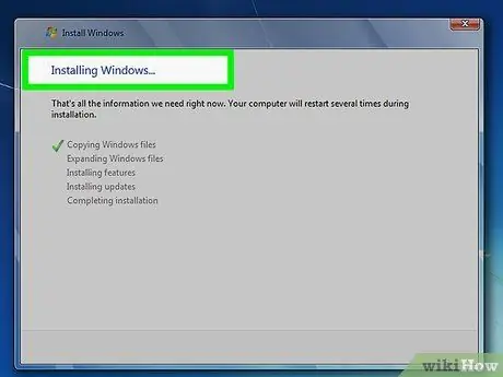 Installige Windows 7 operatsioonisüsteemi Windows 8 5. samm