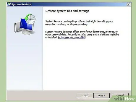 Siv System Restore ntawm Windows 7 Kauj Ruam 1