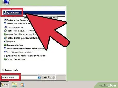 Windows 7 дээр System Restore -ийг ашиглана уу 3 -р алхам