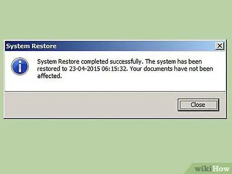 Gumamit ng System Restore sa Windows 7 Hakbang 8