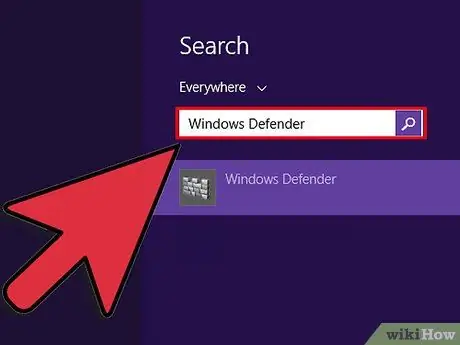 Schakel Windows Defender in Stap 1