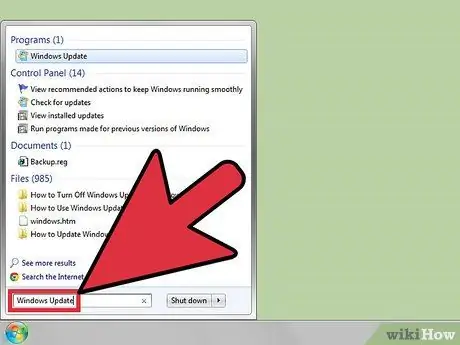 Skakel Windows Update uit in Windows 7 Stap 2