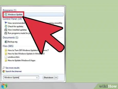 Disattiva Windows Update in Windows 7 Passaggio 3