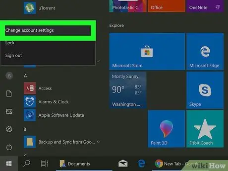 Windows 10 Adım 3'te Bir Kullanıcı Hesabı Resmini Silin