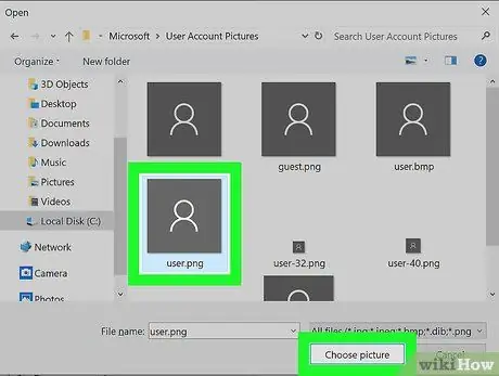 Elimina un'immagine dell'account utente in Windows 10 Passaggio 6