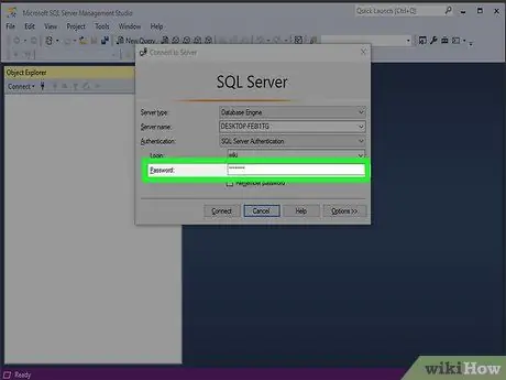 Resetujte heslo SA na serveri Sql, krok 25