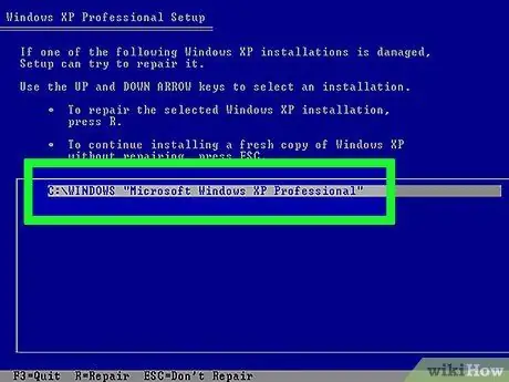 Repair Windows XP from a Boot CD Step 7