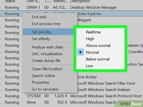 Modifica le priorità del processo in Task Manager di Windows Passaggio 8