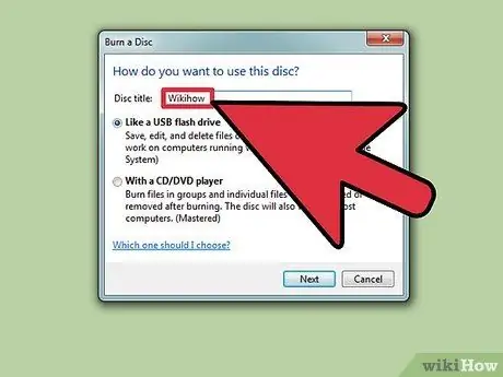 Burn a DVD in Windows 7 Step 3