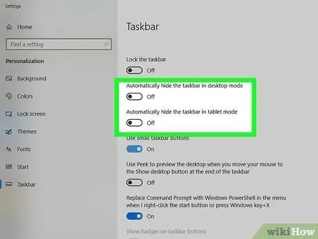 Ndryshoni Madhësinë e Taskbar -it të Desktopit tuaj Windows Hapi 5