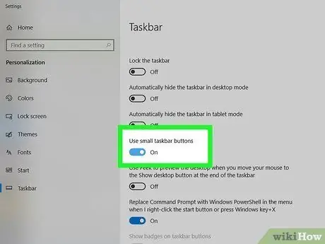 Modifier la taille de la barre des tâches de votre bureau Windows Étape 6