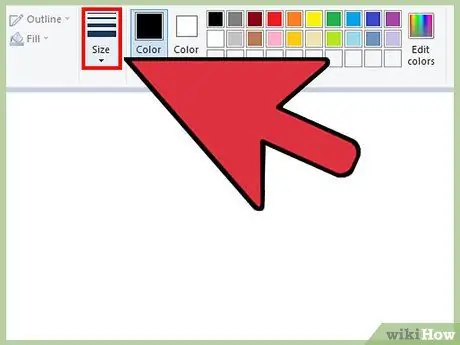 Windows 7 ноутбугунда MS Paint программасында өчүргүчтү чоңойтуңуз 2 -кадам