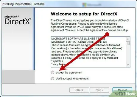 Nainštalujte Directx, krok 5