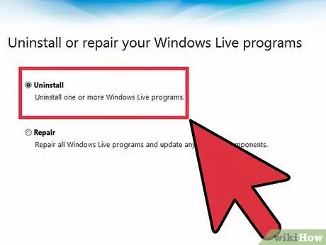 I-uninstall ang Windows Live Messenger Hakbang 5