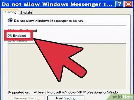 Odstranite Windows Live Messenger 7. korak