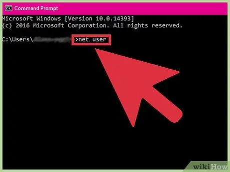 Hack in 'n Windows -gebruikersrekening met behulp van die Net User Command Stap 3