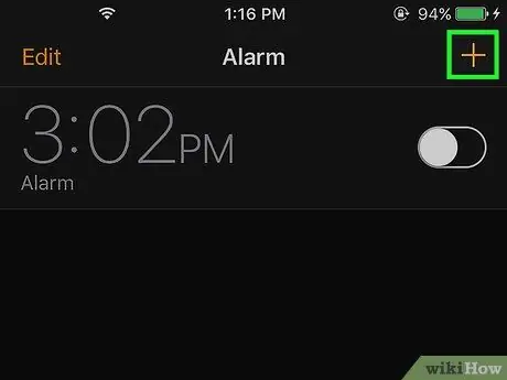 Configurar una alarma en el reloj de un iPhone Paso 3