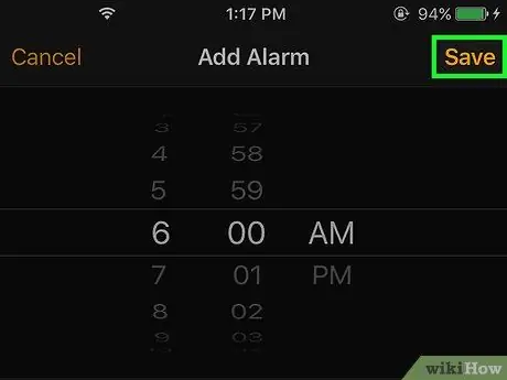 Magtakda ng isang Alarm sa isang iPhone Clock Hakbang 8